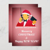 休日のおもしろい挨拶 ポストカード (正面/裏面)