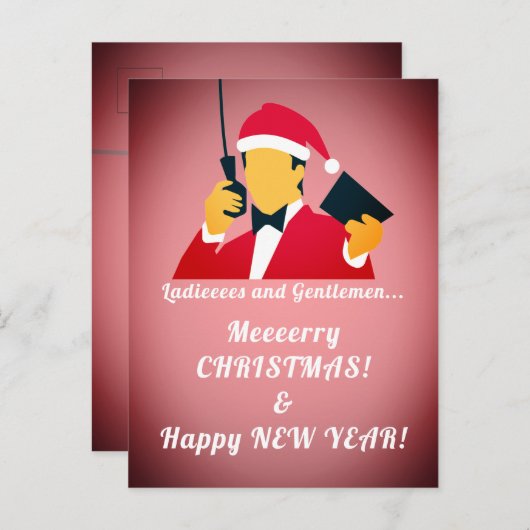 休日のおもしろい挨拶 ポストカード (正面/裏面)