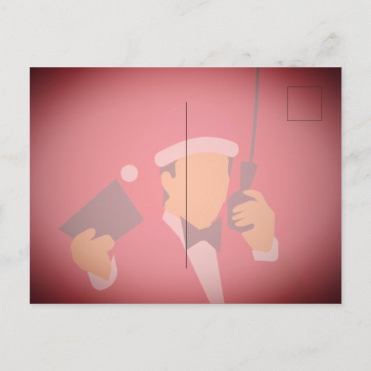 休日のおもしろい挨拶 ポストカード (裏面)