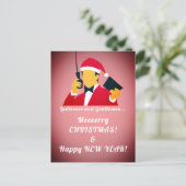 休日のおもしろい挨拶 ポストカード (スタンド正面)