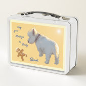 休日のお弁当箱のためのWESTIE メタルランチボックス (裏面)