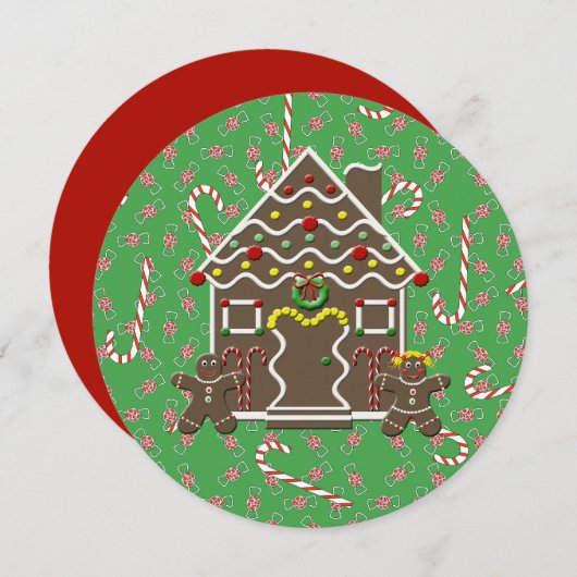 休日のお菓子の家の菓子の願い シーズンカード (正面/裏面)