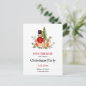 休日のくるみ割り | クリスマスパーティー保存日 案内ポストカード (スタンド正面)