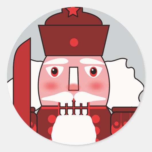 休日のくるみ割り ラウンドシール (正面)