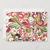 休日のしゃれているなブライダルシャワーの招待状 招待状 (裏面)