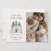 休日のための新しい家に移動ホリデーカード シーズンカード (正面)