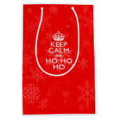 休日のための穏やかなことわざを全く保って下さい ミディアムペーパーバッグ (正面)