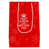 休日のための穏やかなことわざを全く保って下さい ミディアムペーパーバッグ (裏面)