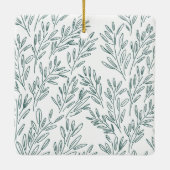 休日のつる植物写真 セラミックオーナメント (裏面)