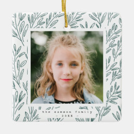 休日のつる植物写真 セラミックオーナメント