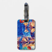 休日のオオカミ ラゲッジタグ (裏面縦)