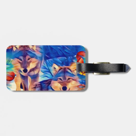 休日のオオカミ ラゲッジタグ (裏面横)