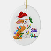 休日のオーナメントで包まれた セラミックオーナメント (右)