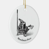 休日のオーナメントとパイロットレタープレステーマ セラミックオーナメント (右)