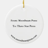 休日のオーナメントとパイロットレタープレステーマ セラミックオーナメント (裏面)