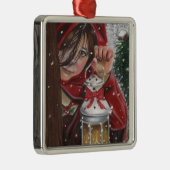 休日のオーナメントのための家 メタルオーナメント (右)