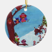 休日のオーナメントのための格言 セラミックオーナメント (正面)