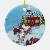 休日のオーナメントのための格言 セラミックオーナメント (裏面)