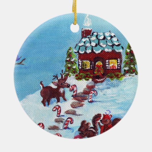 休日のオーナメントのための格言 セラミックオーナメント (裏面)