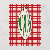 休日のオーナメントの喜び シーズンポストカード (正面)