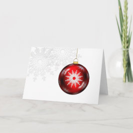 休日のオーナメントの挨拶状 シーズンカード