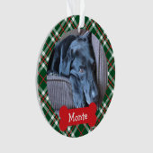 休日のオーナメントの格子縞ペット2 オーナメント (正面)