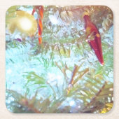 休日のオーナメントインザライト スクエアペーパーコースター (正面)