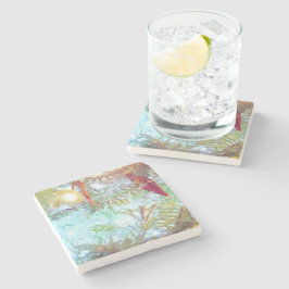 休日のオーナメントインザライト ストーンコースター