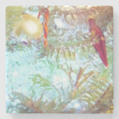 休日のオーナメントインザライト ストーンコースター (正面)