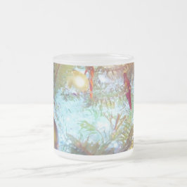 休日のオーナメントインザライト フロストグラスマグカップ