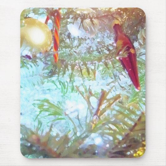 休日のオーナメントインザライト マウスパッド (正面)