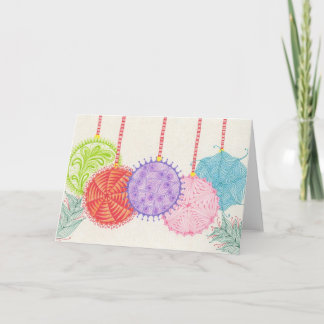 休日のオーナメント シーズンカード