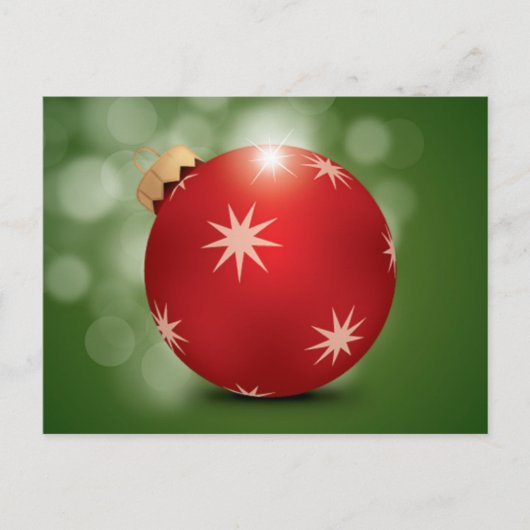 休日のオーナメント; ブランク シーズンポストカード (正面)