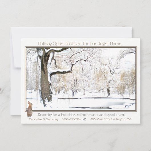 休日のオープンハウス: 招待 招待状 (正面)