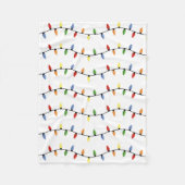 休日のカラフルシーズンに光る フリースブランケット (正面)