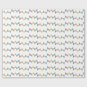 休日のカラフルシーズンに光る ラッピングペーパー (フラット)