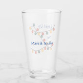 休日のガラスのタンブラーを点灯させる タンブラーグラス (裏面)