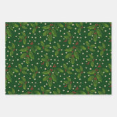 休日のギフトラップのトリオ ラッピングペーパーシート (正面3)