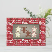 休日のクッキーのベーキングのパーティの招待状 招待状 (スタンド正面)