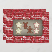 休日のクッキーのベーキングのパーティの招待状 招待状 (正面/裏面)