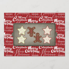 休日のクッキーのベーキングのパーティの招待状 招待状