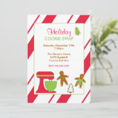 休日のクッキーの交換のパーティー 招待状 (スタンド正面)