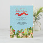 休日のクッキー交換招待状 招待状 (スタンド正面)