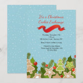 休日のクッキー交換招待状 招待状 (正面/裏面)
