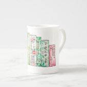 休日のクラシックの列 ボーンチャイナマグカップ (正面右)