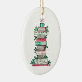 休日のクラシックの積み重ね セラミックオーナメント (右)