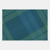 休日のクラシックプライド海軍の緑のクリスマス ラッピングペーパーシート (正面)