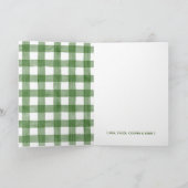 休日のクリスマスのためのWeimaraner犬の家 シーズンカード (内部)