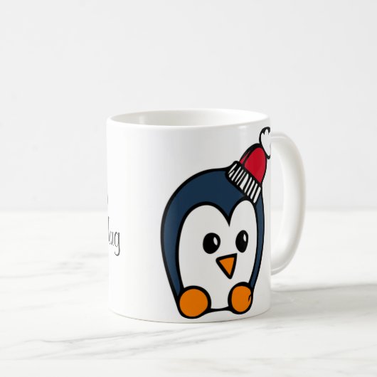 休日のクリスマスのコーヒー・マグ コーヒーマグカップ (正面右)