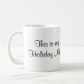 休日のクリスマスのコーヒー・マグ コーヒーマグカップ (左)